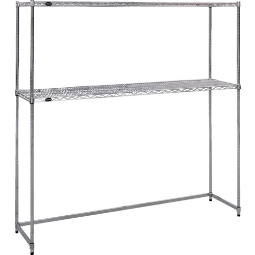 トラスコ中山（TRUSCO）　TRUSCO　　スチール製メッシュラック下段開放型　Ｗ１８２４ＸＤ４５７ＸＨ１８３８　棚板２枚　【品番：TMESB6642】