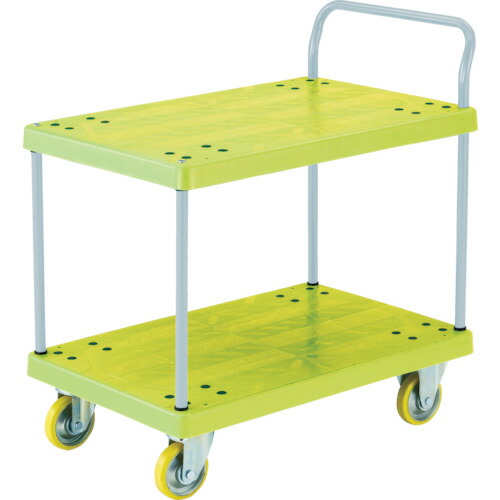 トラスコ中山（TRUSCO）　TRUSCO　帯電防止性グランカート　２段片袖　９００×６０５　均等荷重４００ｋｇ　【品番：TP-E904】