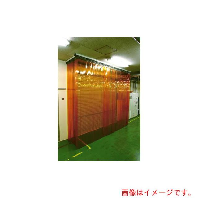 トラスコ中山（TRUSCO）　TRUSCO　ストリップドアシートセット　防虫オレンジ　厚み２ｍｍ幅３００ｍｍ　取付間口２ｍ×高さ２ｍ　一部オーバーラップ　【品番：TSBO230-1R-2020S】
