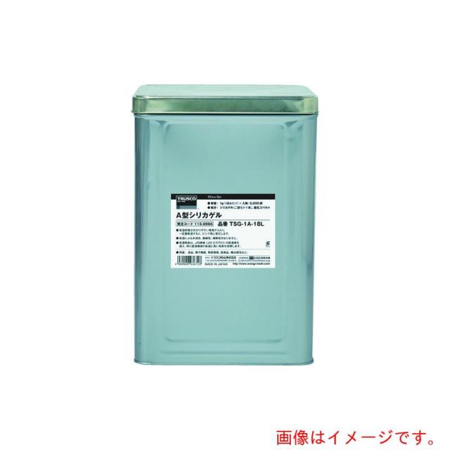 トラスコ中山（TRUSCO）　TRUSCO　Ａ型シリカゲル　２０ｇ　吸湿・使い捨て型　４００個入　コバルト入　１斗缶　【品番：TSG-20A-18L】