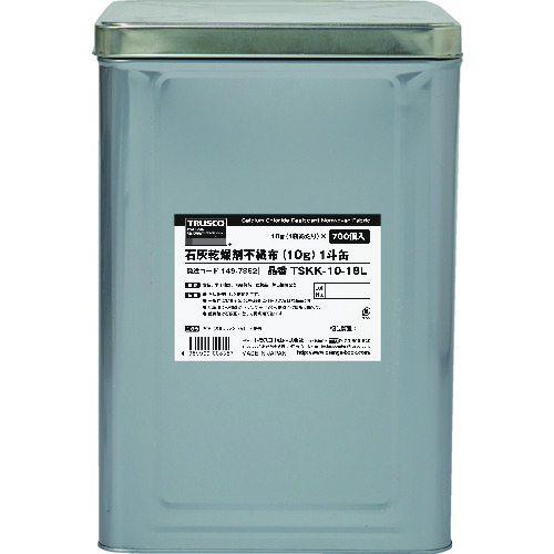 トラスコ中山（TRUSCO）　TRUSCO　石灰乾燥剤　（耐水、耐油包装）　１０ｇ　７００個入　１斗缶　【品番：TSKK-10-18L】