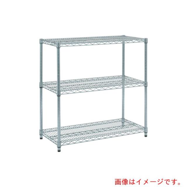 トラスコ中山（TRUSCO）　TRUSCO　ステンレス製メッシュラック　Ｈ９２３ＸＷ９０５ＸＤ６０９　３段　【品番：TSM-3363】