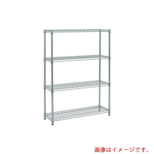 トラスコ中山（TRUSCO）　TRUSCO　ステンレス製メッシュラック　Ｈ１２２８ＸＷ６０５ＸＤ３０５　４段　【品番：TSM-4234】