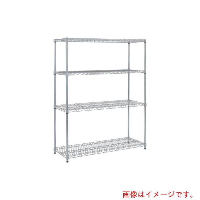 トラスコ中山（TRUSCO）　TRUSCO　ステンレス製メッシュラック　Ｈ１５３３ＸＷ９０５ＸＤ４５７　４段　【品番：TSM-5344】