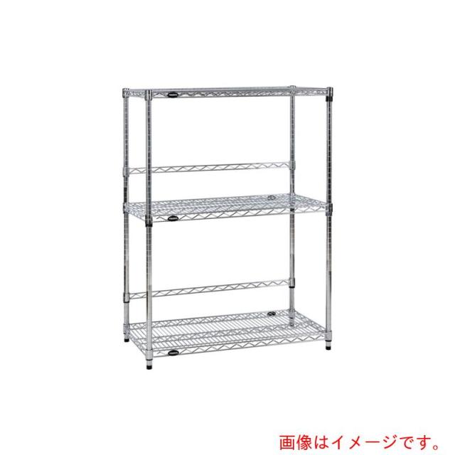 トラスコ中山（TRUSCO）　TRUSCO　ステンレス製メッシュラック　Ｗ９０５ＸＤ６０９ＸＨ９２３　３段　　バックバー付　【品番：TSMBB3363】