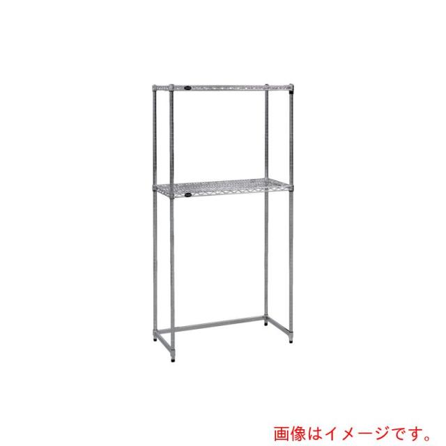 トラスコ中山（TRUSCO）　TRUSCO　　ステンレス製メッシュラック下段開放型　Ｗ９０５ＸＤ４５７ＸＨ１８３８　棚板２枚　【品番：TSMSB6342】