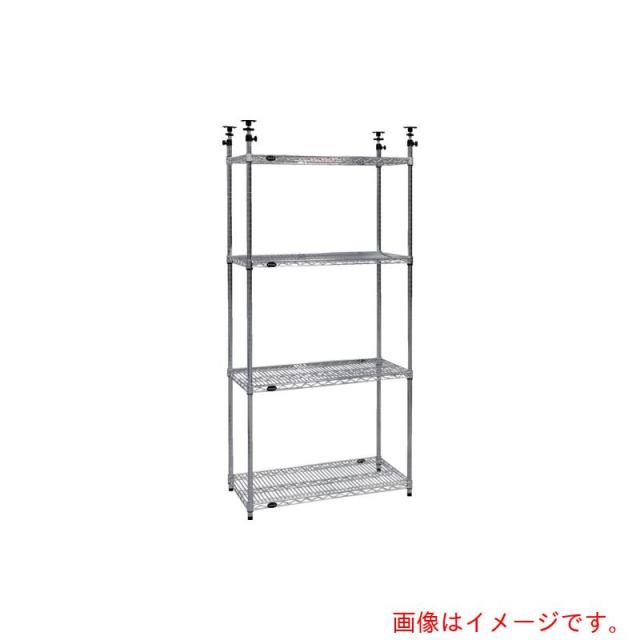 トラスコ中山（TRUSCO）　TRUSCO　ステンレス製メッシュテンションラック　Ｗ９０５ＸＤ３０５ＸＨ１９７８−２４７８　４段　【品番：TSMT334】
