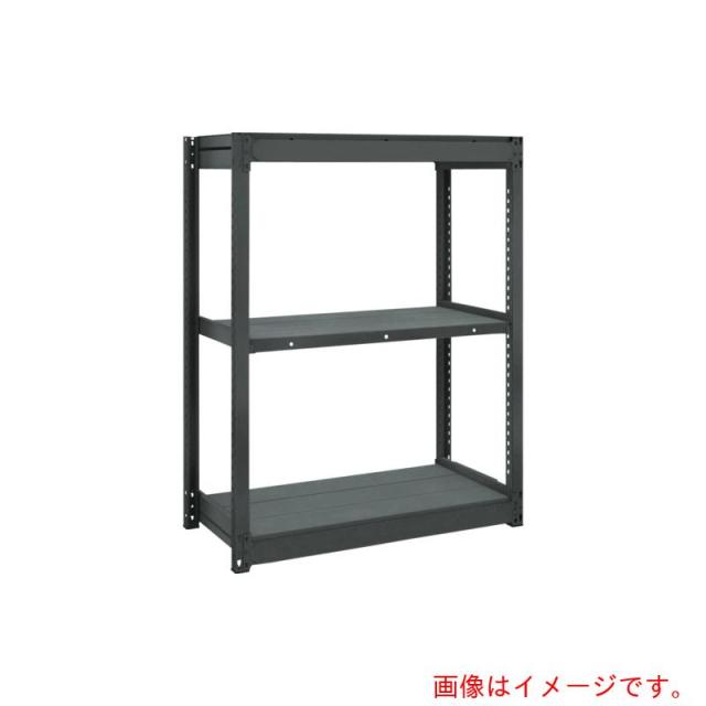 トラスコ中山（TRUSCO）　TRUSCO　ＴＵＧ型軽量棚　黒　１００ｋｇ単体　９４０Ｘ３２４ＸＨ１２００　３段　【品番：TUG100-43K-3-BK】