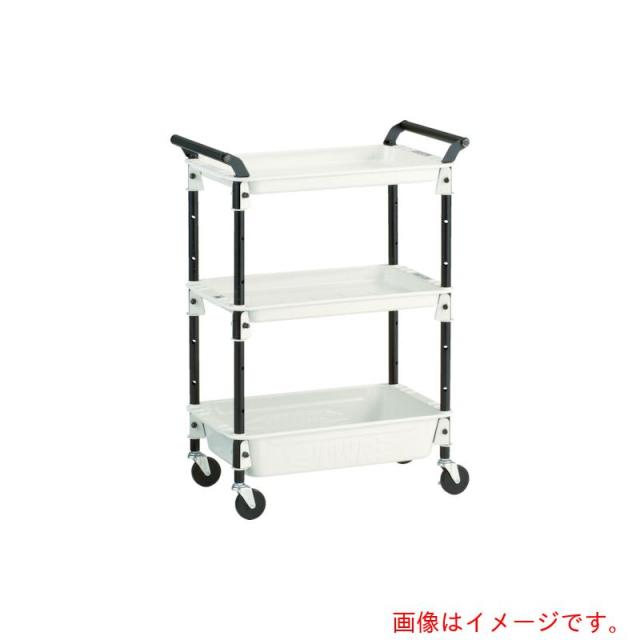 トラスコ中山（TRUSCO）　TRUSCO　ツールワゴンロイヤル５８６×３２０×８３３深１浅２　ホワイト　【品番：TWR-421-W】