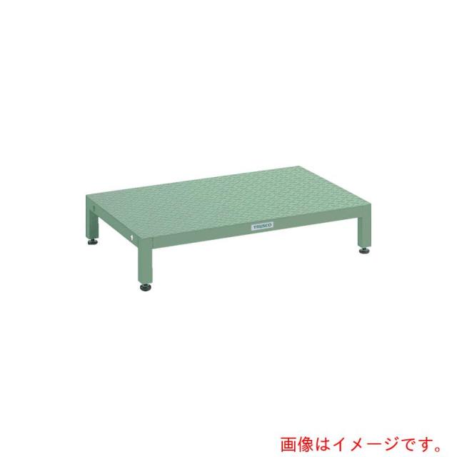 トラスコ中山（TRUSCO）　TRUSCO　高床用縞鋼板ステップ　６００Ｘ６００ＸＨ１９０〜２２０　【品番：UFSH-0660S】