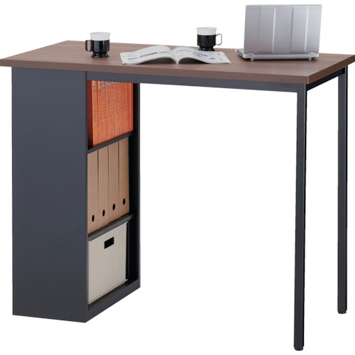 トラスコ中山（TRUSCO）　TRUSCO　収納付きハイテーブル　Ｗ１２００×Ｄ６００×Ｈ１０００　【品番：UHT1260BC-EWN】_2