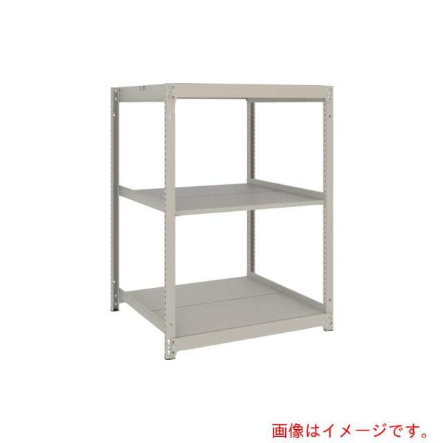 トラスコ中山（TRUSCO）　TRUSCO　スチールラック　薄板ラック（棚板分割タイプ、耐荷重１００Ｋｇ）９００×５９５×Ｈ１２００　３段単体　　ネオグレー　【品番：UL4363】 14,515円
