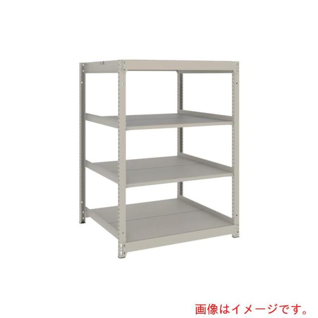 トラスコ中山（TRUSCO）　TRUSCO　スチールラック　薄板ラック（棚板分割タイプ、耐荷重１００Ｋｇ）９００×５９５×Ｈ１２００　４段単体　　ネオグレー　【品番：UL4364】 17,573円