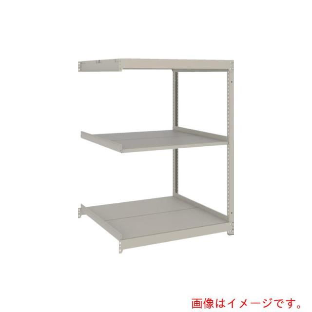 トラスコ中山（TRUSCO）　TRUSCO　スチールラック　薄板ラック（棚板分割タイプ、耐荷重１００Ｋｇ）１２００×５９５×Ｈ１２００　３段連結　　ネオグレー　【品番：UL4463B】