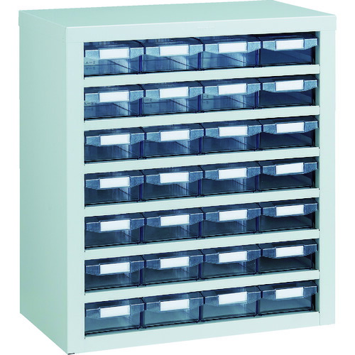 トラスコ中山（TRUSCO）　TRUSCO　引出しユニット５５３×６０５　透明引出　Ａ−１Ｘ２８個　【品番：VA-47BN】