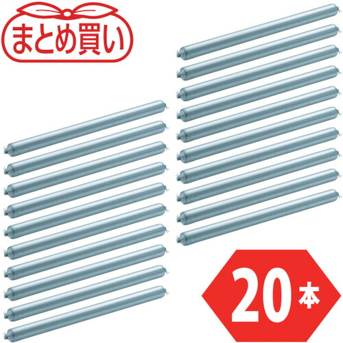 トラスコ中山（TRUSCO）　TRUSCO　まとめ買い　スチールローラー　Φ３８Ｘ１．２ｔ　Ｗ４００　Ｓ付２０本セット　【品番：VL38W400-20P】