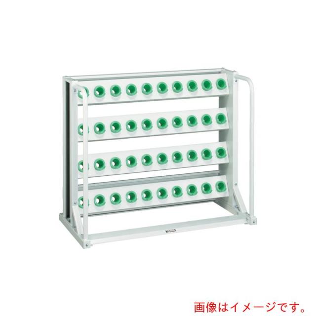 トラスコ中山（TRUSCO）　TRUSCO　ツーリングラック　ＢＴ・ＮＴ４０兼用　２１個収納　ロック付　ヤンググリーン色　【品番：VTL-37-YG】