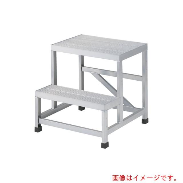 トラスコ中山（TRUSCO）　TRUSCO　アルミ製溶接一体構造型作業台　二段（完成品）　Ｗ６００×Ｄ６００×Ｈ５００　【品番：WTDB2-6650】