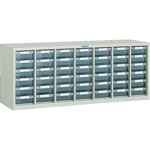 トラスコ中山（TRUSCO）　TRUSCO　ウォールユニットコンビＷＵＮ型パーツケース　７９２Ｘ２４０ＸＨ３１４　引出Ｘ４２　【品番：WUN-42B】