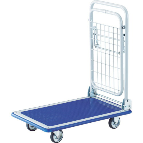 トラスコ中山（TRUSCO）　プレス製台車　ドンキーカート　折りたたみ式簡易２段　７４０×４８０　【品番：1014N】_1