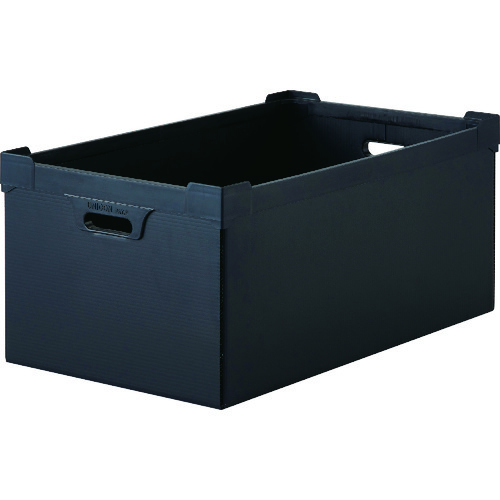 トラスコ中山（TRUSCO）　導電性ダンボールプラスチックケース　４５Ｌ　ブラック　【品番：DP-560D-5N】