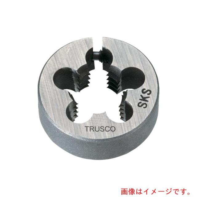 【メール便対応】トラスコ中山（TRUSCO）　左・アジャスタブル丸ダイス　５０径　１０Ｘ１．５　（ＳＫＳ）　【品番：LT50D-10X1.5】