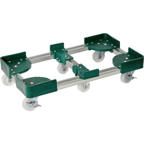トラスコ中山（TRUSCO）　伸縮式コンテナ台車 内寸400-500×600-700 S付　【品番：FCD6-4060-S】