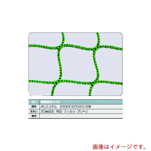 トラスコ中山（TRUSCO）　建築養生ネット緑１．８Φ　幅１ｍ×１０ｍ　目合３０　角目ラッセル　【品番：TCN-10100-GN】