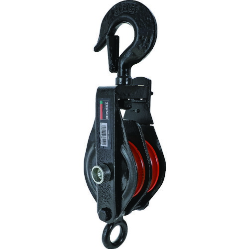 トラスコ中山（TRUSCO）　強力型滑車二車スナッチ　フック型７５ｍｍ　【品番：TSB0752】