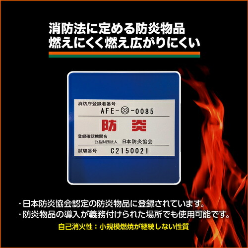 トラスコ中山（TRUSCO）　防炎シートα軽量 ロールタイプ幅0.9m×長さ50.0m グレー　【品番：GBS-900RA-GY】_4