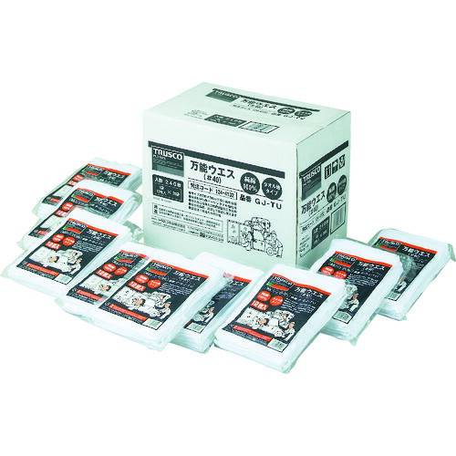 トラスコ中山（TRUSCO）　万能ウエス タオル地タイプ （240枚入）　【品番：GJ-TU】