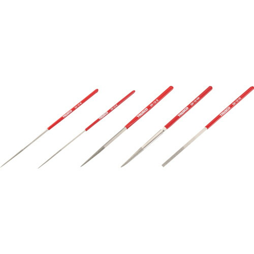 【メール便対応】トラスコ中山（TRUSCO）　ダイヤモンドヤスリ 鉄工用#140 5本セット 全長170mm（12本組サイズ）　【品番：GK-12-SET】