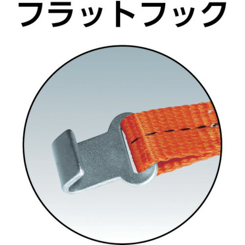 トラスコ中山（TRUSCO）　ベルト荷締機 38mm幅 500kg フラットフックタイプ　【品番：GV38-500F】_1