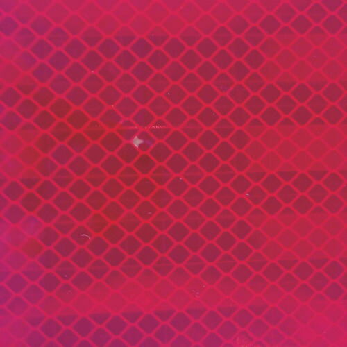 トラスコ中山（TRUSCO）　超高輝度反射シート プリズム型 455mm×227mm 赤　【品番：HS-4522P R】