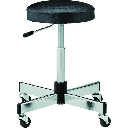 トラスコ中山（TRUSCO）　作業用チェア ガス調整式 Φ315×H450ー620 ブラック　【品番：L-60GC】