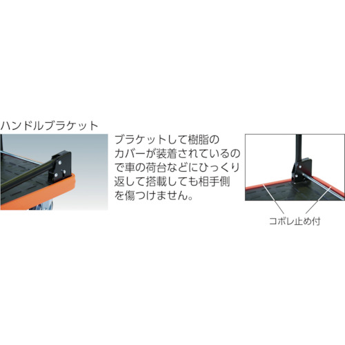 トラスコ中山（TRUSCO）　MKP樹脂製台車 固定式 716×436 ブルー　【品番：MKP-158-B】_2
