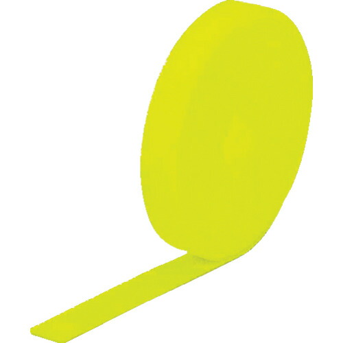 トラスコ中山（TRUSCO）　マジックバンド（R） 結束テープ 両面 蛍光イエロー 20mm×25m　【品番：MKT-20250-LY】