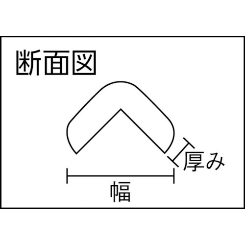 トラスコ中山（TRUSCO）　安心クッションL字型大 黒・黄 10本入り　【品番：T10AC-99】_1