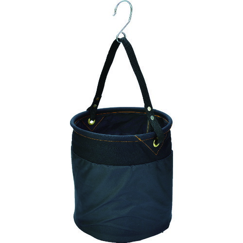 トラスコ中山（TRUSCO）　電工バケツ 270×300 巾着蓋付き Sフック大付 ブラック　【品番：TADB-270KF】 7,041円