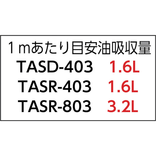 トラスコ中山（TRUSCO） 油吸い容れる居敷き 油専用（渦巻形） 800MM×30M×3MM 【品番：TASR-803】