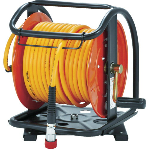 トラスコ中山（TRUSCO）　C型エアーリール ワンタッチカップリング付 7×10mm 20m巻　【品番：TAWC-7-20N】