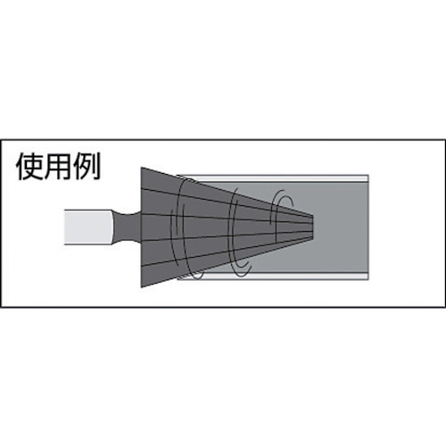 トラスコ中山（TRUSCO）　バーリングリーマ 穴径Φ21〜80　【品番：TBR-3】_1