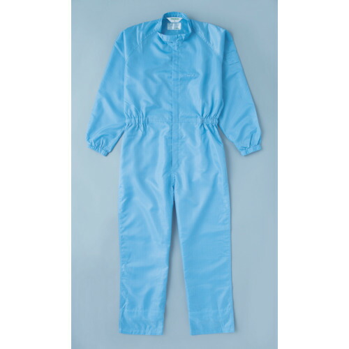トラスコ中山（TRUSCO）　制電糸グリッド仕様フード無つなぎ服 ブルー L　【品番：TCOG-B-L】
