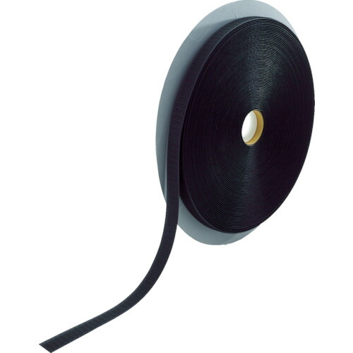 トラスコ中山（TRUSCO）　マジックテープ 縫製用A側 16mm×25m 黒　【品番：TMAH-1625-BK】