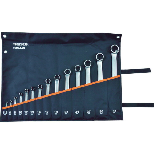 トラスコ中山（TRUSCO）　コンビネーションスパナ（スタンダード） セット （14本組）　【品番：TMS-14S】