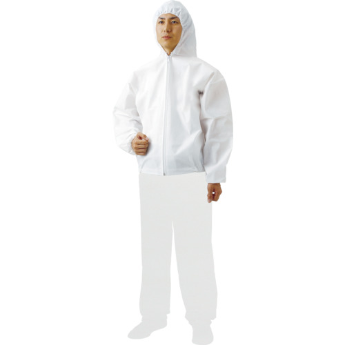 トラスコ中山（TRUSCO）　まとめ買い 不織布使い捨て保護服フード付ジャンバー M （60着）　【品番：TPC-F-M-60】 27,704円