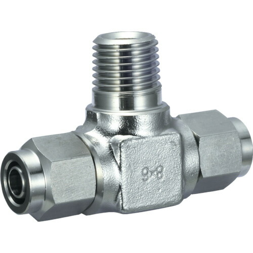 【メール便対応】トラスコ中山（TRUSCO）　SUSメイルブランチティ 適用チューブ径12×10 ねじR1/4　【品番：TS12-02MT】