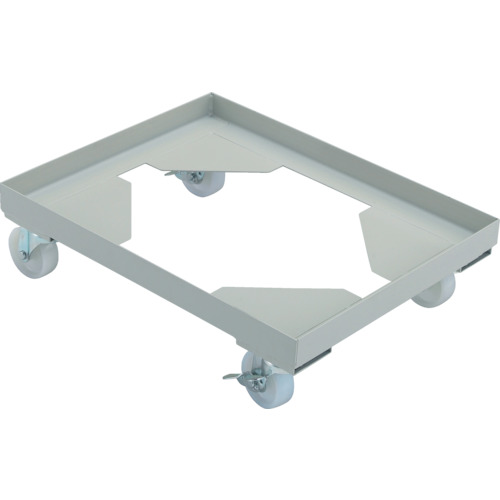 トラスコ中山（TRUSCO）　箱台車 内寸550×390 ナイロン車 自在S付×2　【品番：B-3BS】