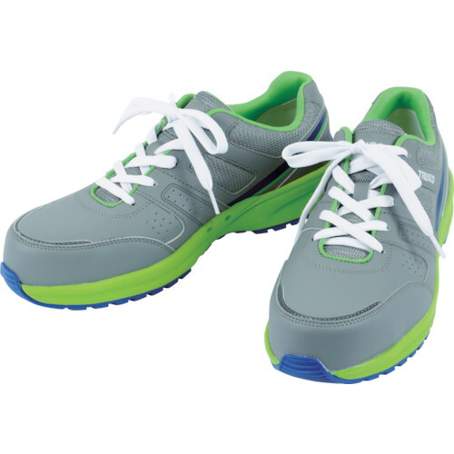 トラスコ中山（TRUSCO）　軽量スニーカー T-Lightop 22.5cm グレー　【品番：TYM-225GY】