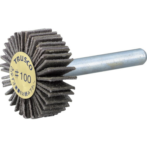 トラスコ中山（TRUSCO）　ダイヤ軸付フラップホイール オールダイヤ Φ50×軸径6 180#　【品番：P-DF5020-6A 180】